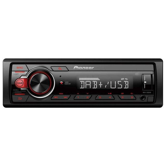 Pioneer MVH-130DAB - Mechless MP3 Car Radio with DAB USB Aux In Tuner