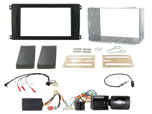 Connects2 CTKPO03 - Porsche Cayenne 2007-2010 Complete Double Din Stereo Fitting Kit