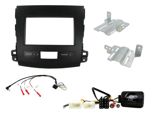 Connects2 Mitsubishi Outlander 2010-2013 Complete Double Din Stereo Fitting Kit