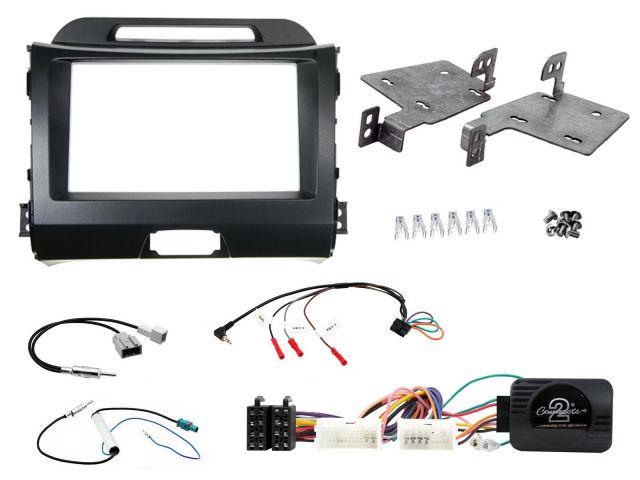 Connects2 Kia Sportage 2010-2015 Complete Double Din Stereo Fitting Kit