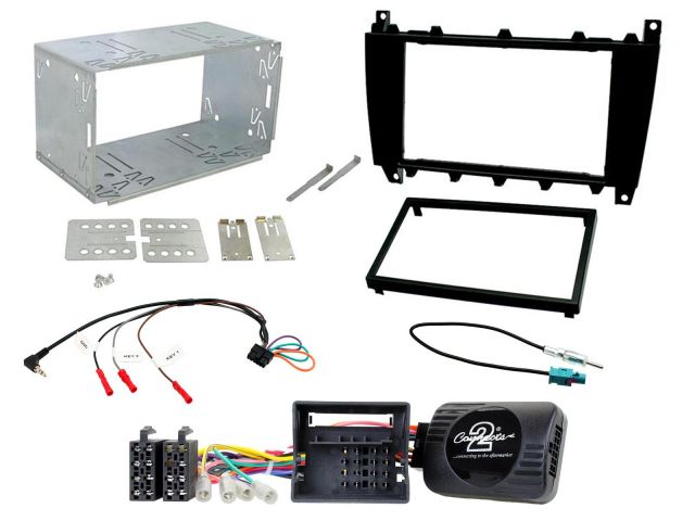 Connects2 Mercedes C Class W203 2004-2007 Complete Double Din Stereo Fitting Kit