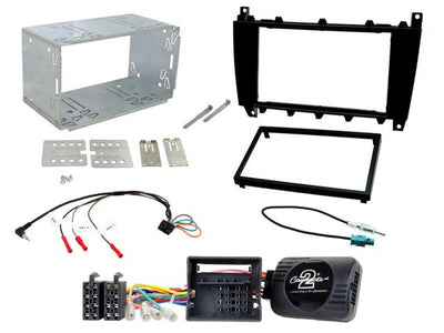 Connects2 Mercedes C Class W203 2004-2007 Complete Double Din Stereo Fitting Kit