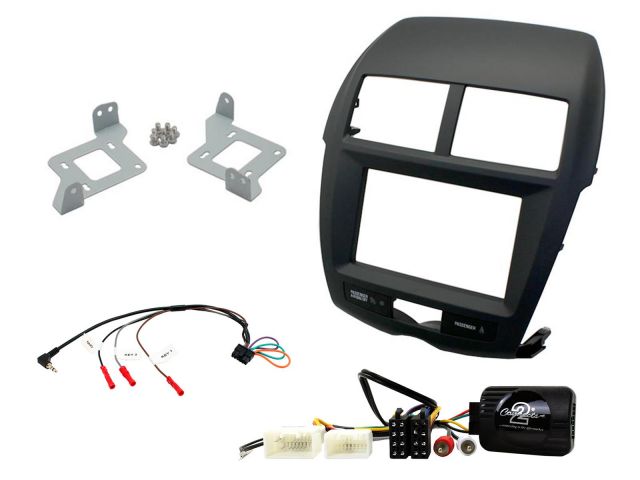 Connects2 Mitsubishi ASX 2010-2014 CompleteDouble Din Stereo Fitting Kit