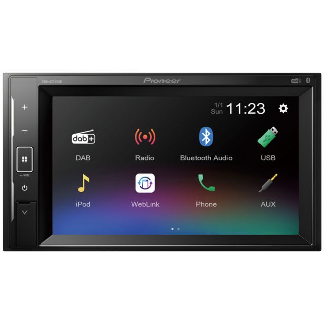 Pioneer DMH-A240DAB - 6.2" Mechless Android Mirroring Bluetooth DAB Stereo