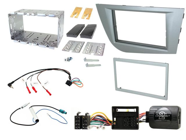 Connects2 CTKST08 SEAT Leon 2005-2012 Complete Double Din Stereo Fitting Kit