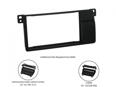Connects2 CT23BM03 BMW 3 Series E46 Double Din Stereo Fascia Frame Only