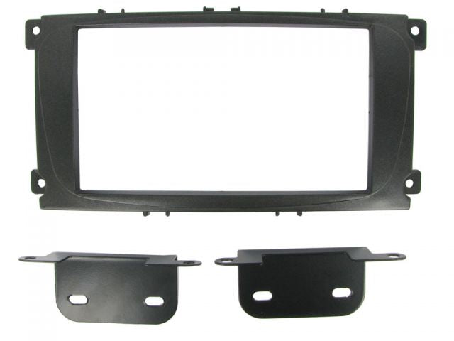 Connects2 CT23FD07 - Ford Stereo Double Din Oval Shaped Black Fascia Kit