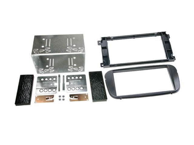 ACV 381114-19-1 - Ford Stereo Double Din Oval Shaped Black Fascia Kit