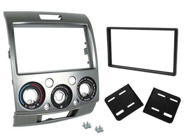 Connects2 CT23FD14 - Ford Ranger 2007> Silver Double Din Fascia