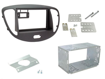 Connects2 CT23HY13 - Hyundai i10 2008> Double Din Black Fascia Kit