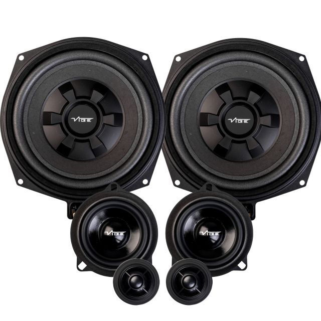 Vibe OPTISOUNDBMW -  4”  2-Way Component Speaker + Underseat Sub