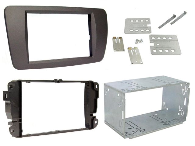Connects2 CT23ST06 Seat Ibiza 2008> Double Din Black Fascia Adaptor Kit