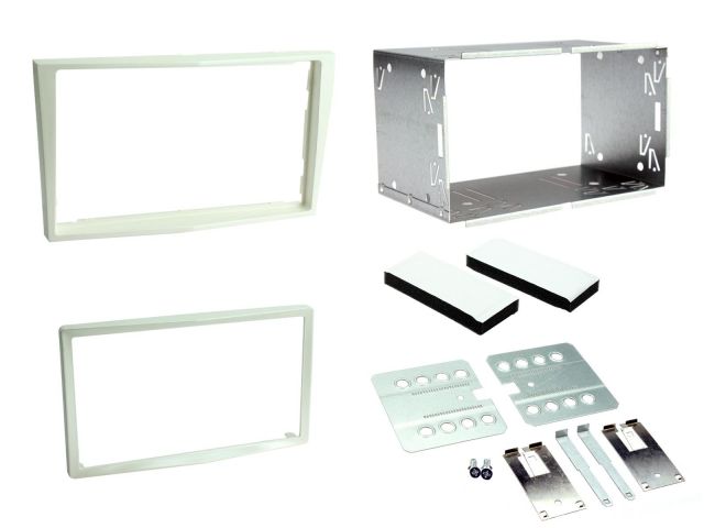 Connects2 CT23VX29 Vauxhall Corsa 2011> Double Din White Fascia Kit