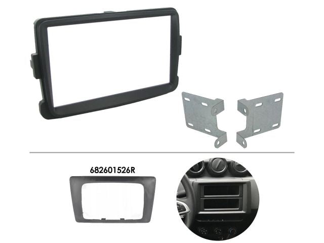 Connects2 CT23DC08 Dacia Duster Sandero 2012> Double Din Fascia Adaptor