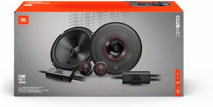 JBL CLUB 64C - 6.5 Inch 2 Way Component Car Speakers 420W Total Power