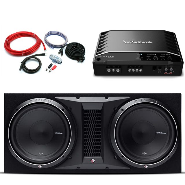 Rockford Fosgate P2 12" Twin Prime Bass Package Deal