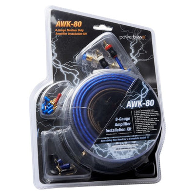 Powerbass AWK-80 - Heavy Duty 8 Gauge CCA Wiring Kit