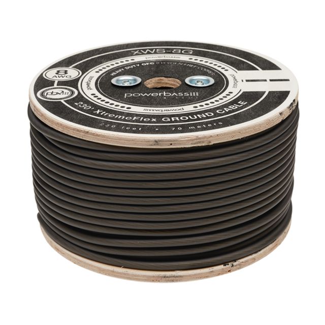 Powerbass XWS-8G - 8 AWG Ground Wire Per Metre - 100% OFC Wire