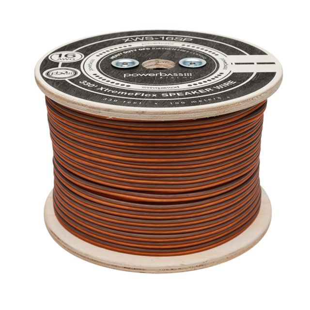 Powerbass XWS-16SP - 16 Gauge Speaker Wire Per Meter 100% OFC Wire
