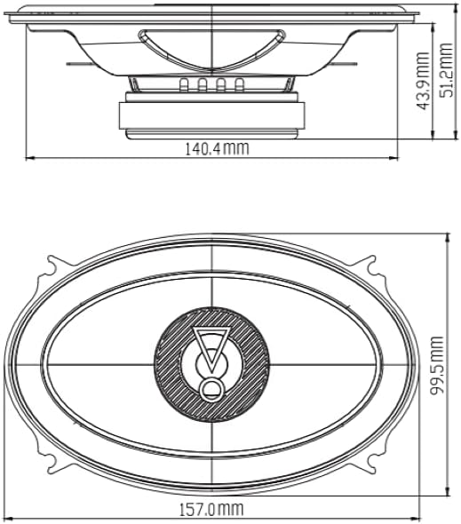 JBL STAGE3 8627 - 6" x 8" 2-Way Coaxial Speakers 500W Total Power