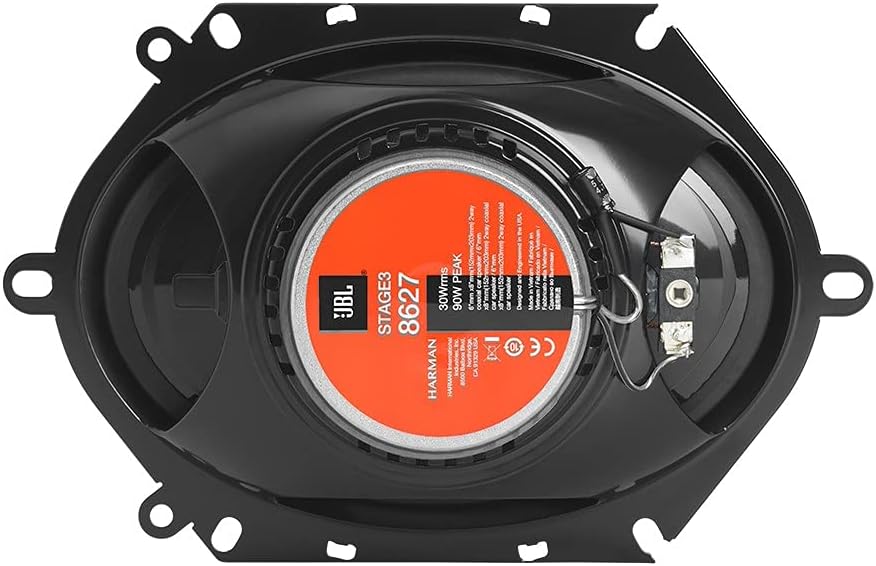 JBL STAGE3 8627 - 6" x 8" 2-Way Coaxial Speakers 500W Total Power