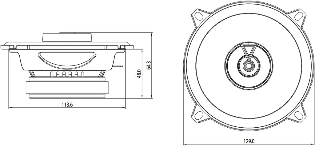 JBL Club 522F - Club Series 5.25" 2-Way Car Coaxial Speakers