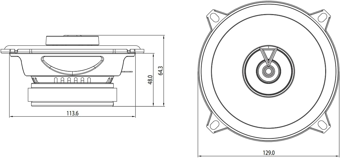 JBL Club 522F - Club Series 5.25" 2-Way Car Coaxial Speakers