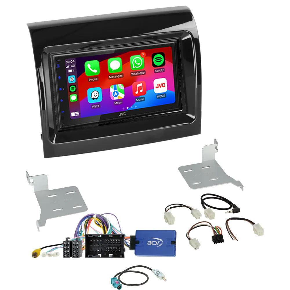 JVC KW-M595DBT - 6.8” CarPlay Android Stereo Upgrade for Vauxhall Movano Cargo 3 2021-2024