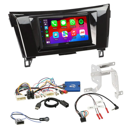 JVC KW-M595DBT - 6.8” CarPlay Android Stereo Upgrade for Nissan Qashqai J11 2014-2017