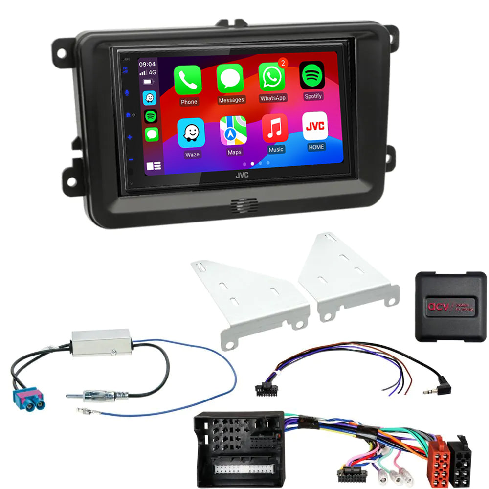 JVC KW-M595DBT - 6.8” CarPlay Android Stereo Upgrade for VW Amarok (2H) 2016-2020