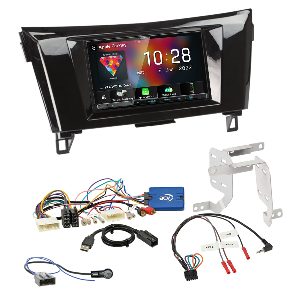 Kenwood DMX8021DABS Stereo Upgrade for Nissan Qashqai J11 2014-2017