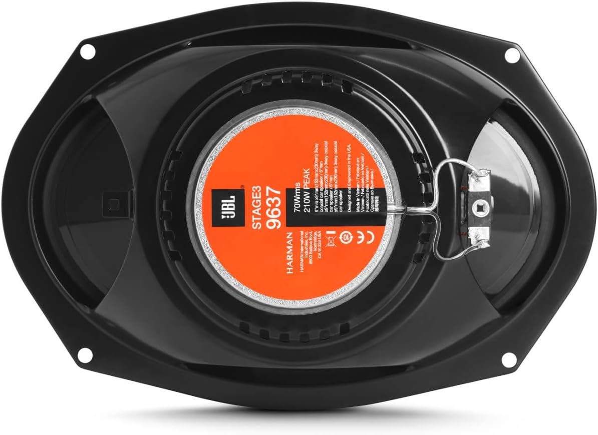 JBL STAGE3 9637 - 6"x9" 3-Way Coaxial Speakers 750W Total Power