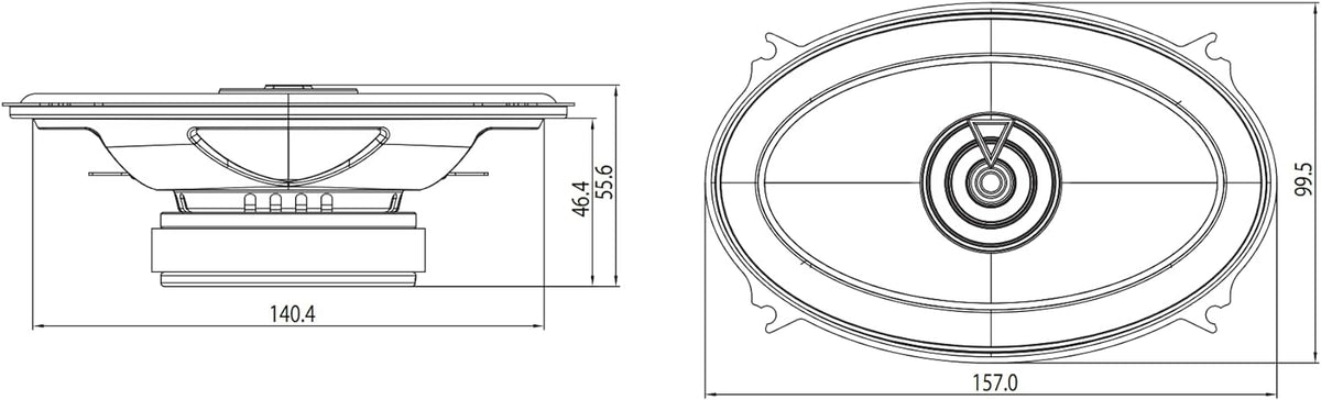 JBL Club 6422F - Club Series 4"x 6" 2-Way Car Coaxial Speakers