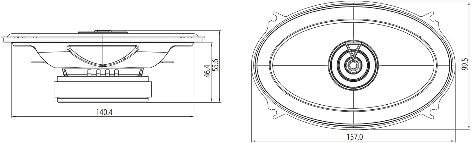 JBL Club 6422F - Club Series 4"x 6" 2-Way Car Coaxial Speakers
