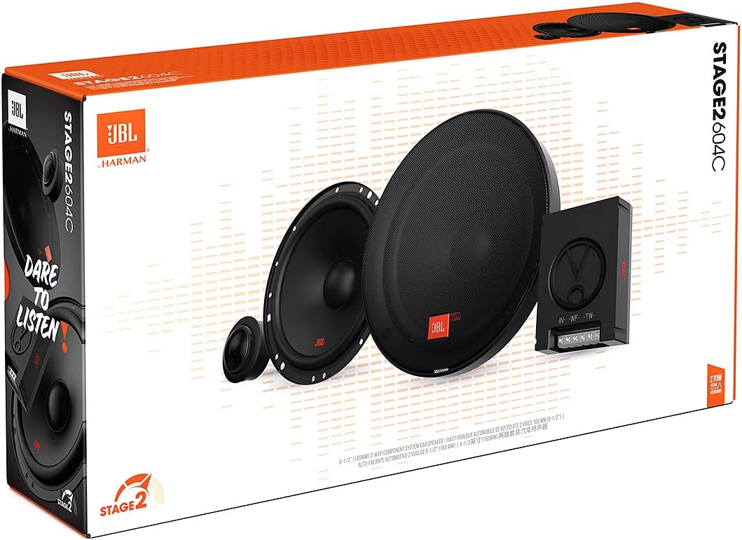 JBL STAGE2 604C - 6.5"2-Way Component Speakers 540W Total Power
