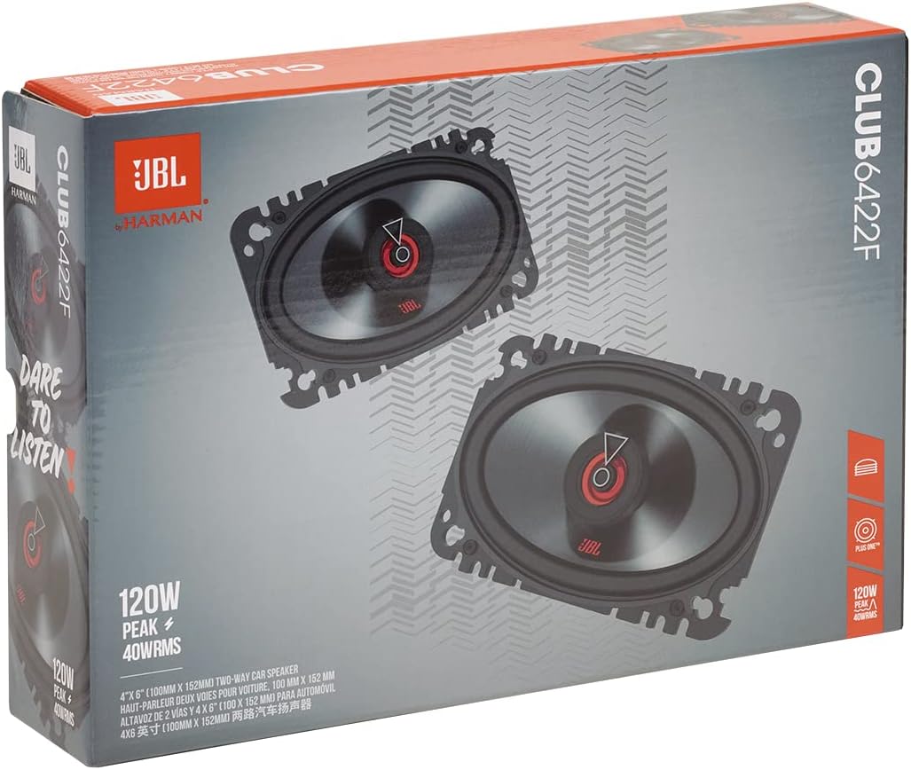 JBL Club 6422F - Club Series 4"x 6" 2-Way Car Coaxial Speakers
