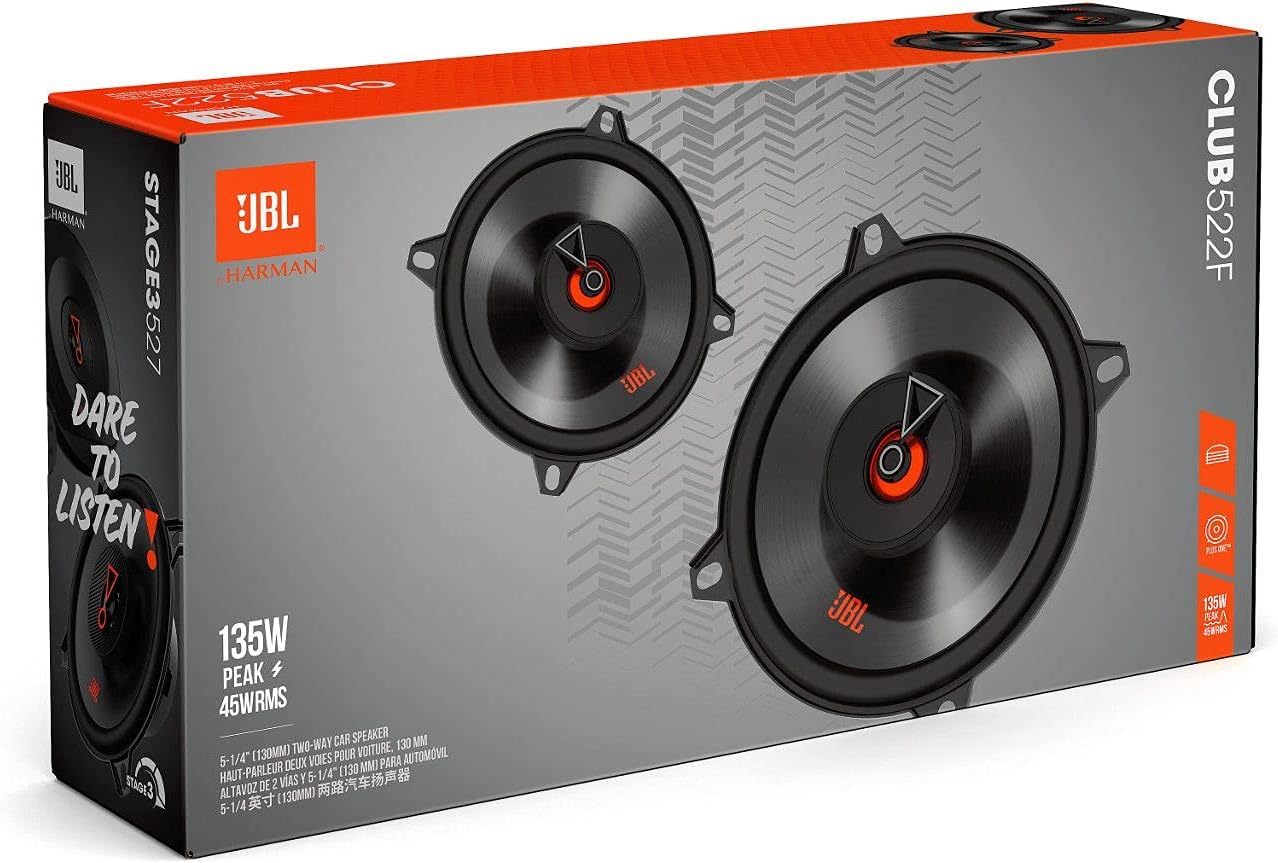 JBL Club 522F - Club Series 5.25" 2-Way Car Coaxial Speakers
