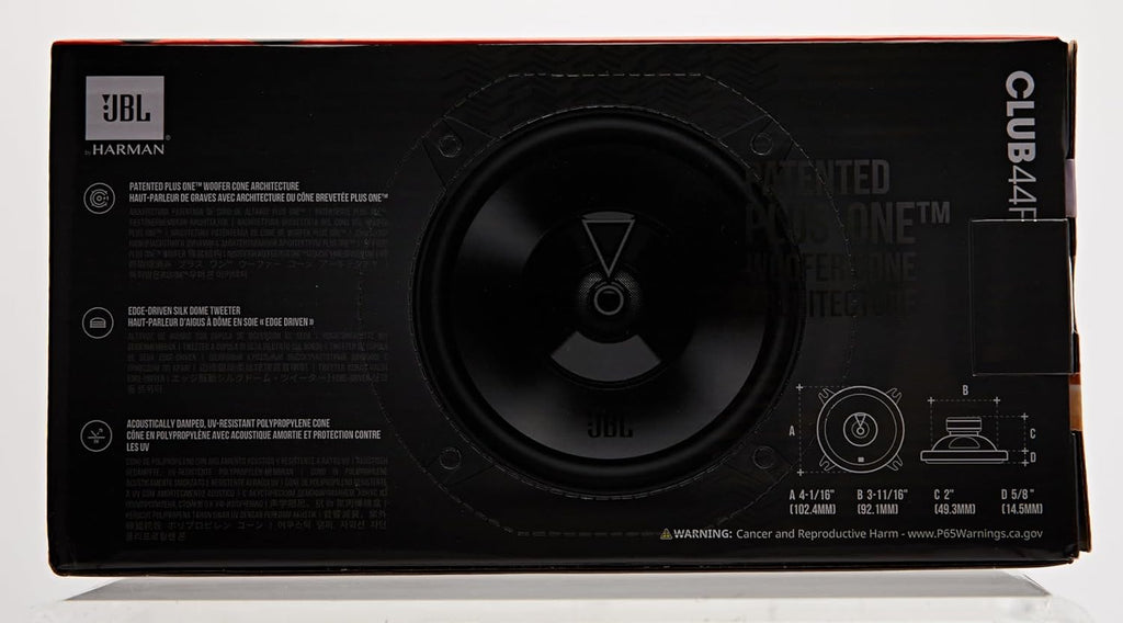 JBL CLUB 44F - 4 Inch 2 Way Coaxial Car Speakers 210W Total Power