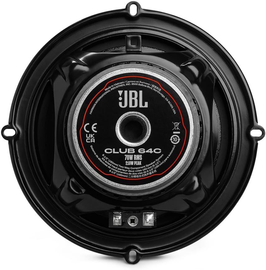 JBL CLUB 64C - 6.5 Inch 2 Way Component Car Speakers 420W Total Power