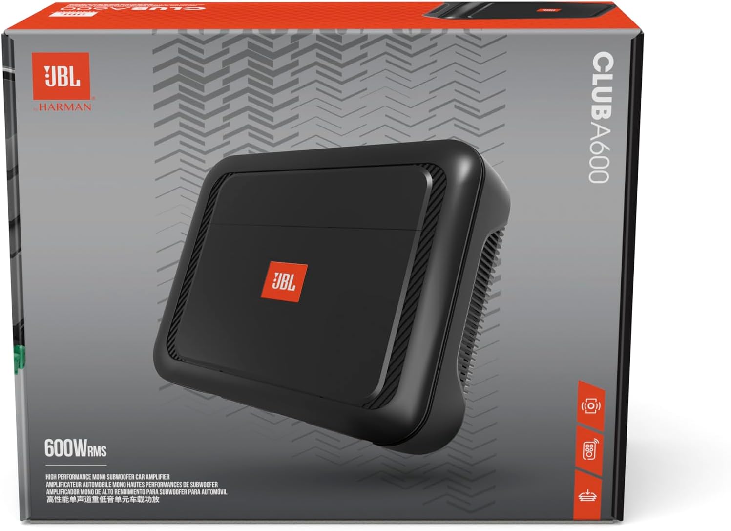 JBL CLUB A600 - Class D Mono Car Amplifier 600W RMS