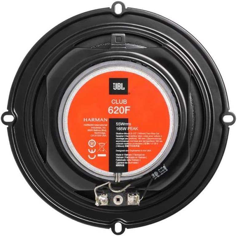 JBL Club 620F - 6.5 Inch 2-Way Car Door Speakers Without Grill
