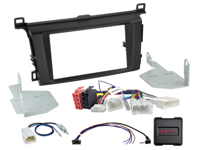 ACV AKTY07B Toyota Rav 4 2013-2018 Complete Double Din Stereo Fitting Kit (Black)