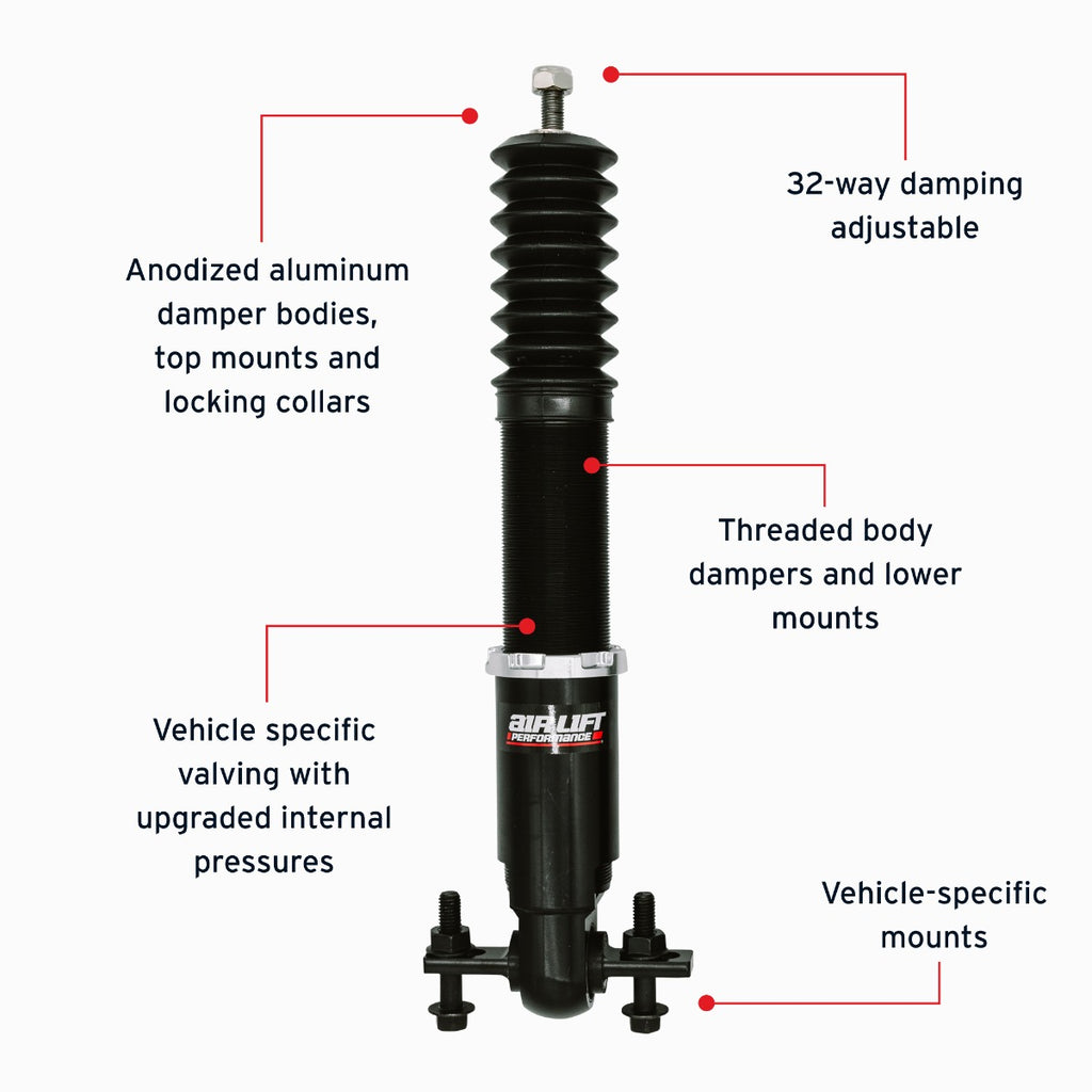 Air Lift 78621 - Performance Rear Air Suspension Kit for Ford Mustang S550 S650