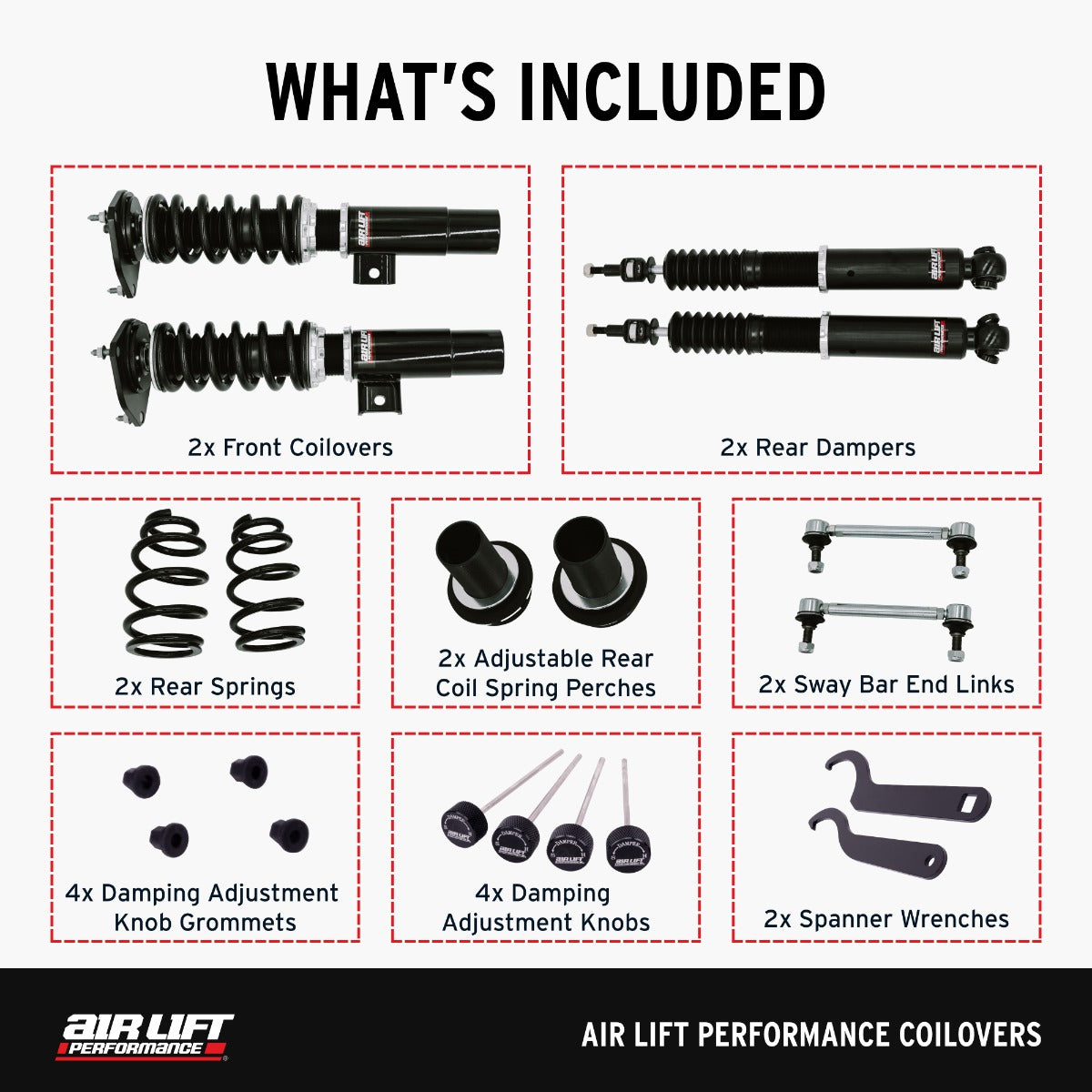 VW Beetle Air Lift Performance Coilovers 12-19
