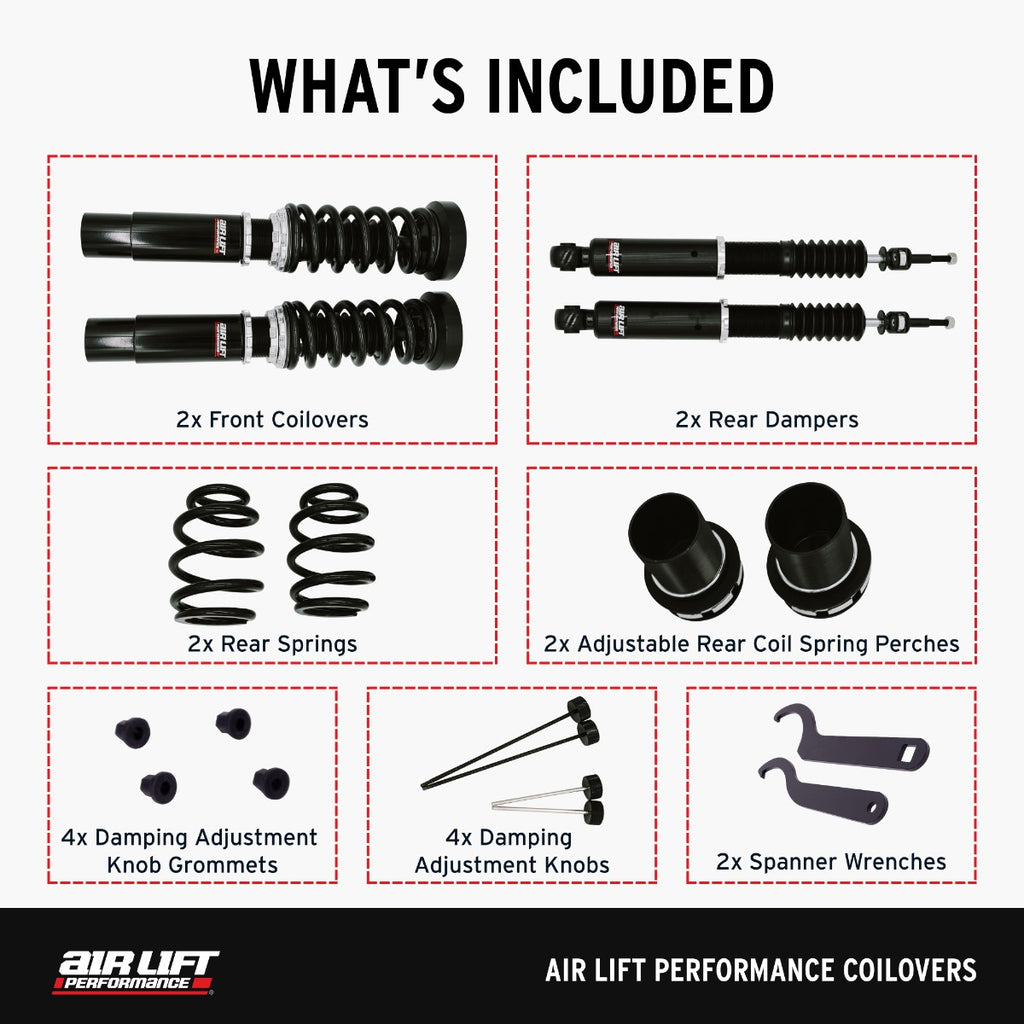 Audi S4 Air Lift Performance Coilover Kit 09-16
