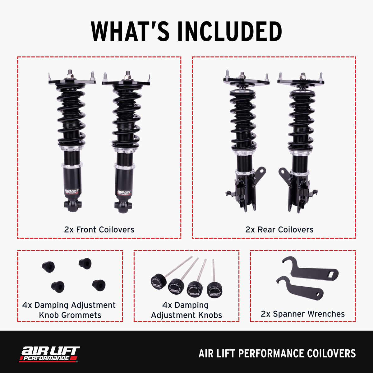 Tesla Model Y Air Lift Performance Coilovers AWD