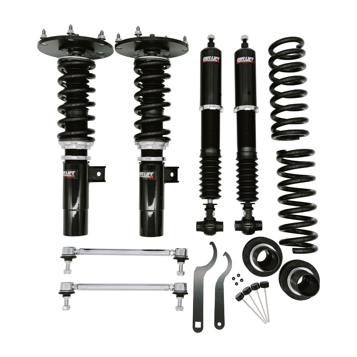 BMW 1-Series Air Lift Performance Coilover Kit (F20/F21) 12-18 with 5 bolt upper mount