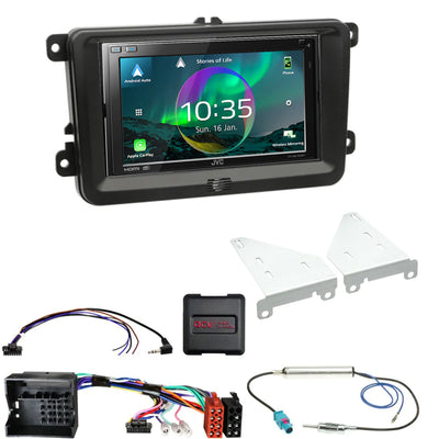 JVC KW-M875DBW - 6.8” Wireless CarPlay Android Stereo Upgrade for VW EOS (1F) 2006-2015