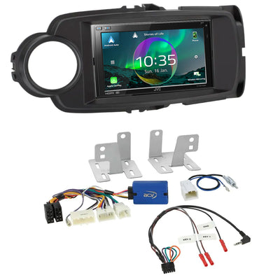 JVC KW-M875DBW - 6.8” Wireless CarPlay Android Stereo Upgrade for Toyota Yaris XP13 2014-2020