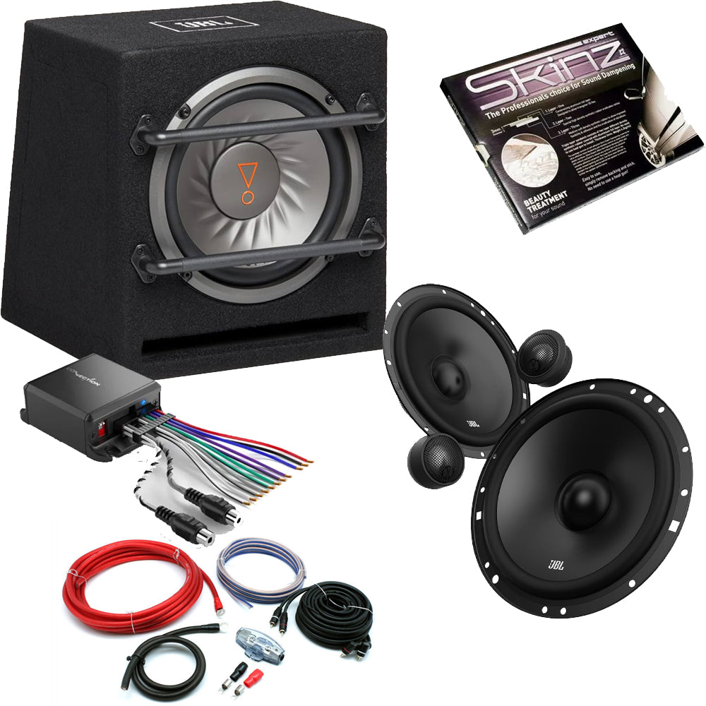 JBL 8" Active Subwoofer & Front Speaker Package For VW Golf Polo Caddy